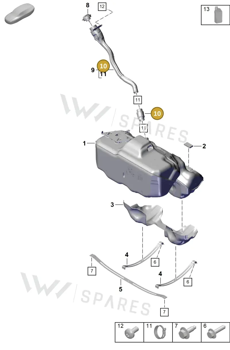 9P1201543 — Porsche 911 (2020-2022) diagram p57201000, position 10
