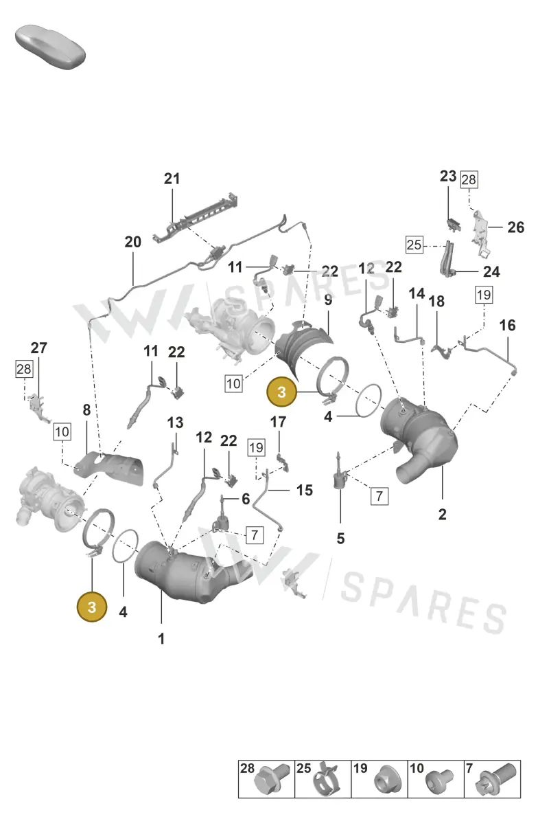 9P1253725A — Porsche 911 (2024-2025) diagram p53202200, position 3
