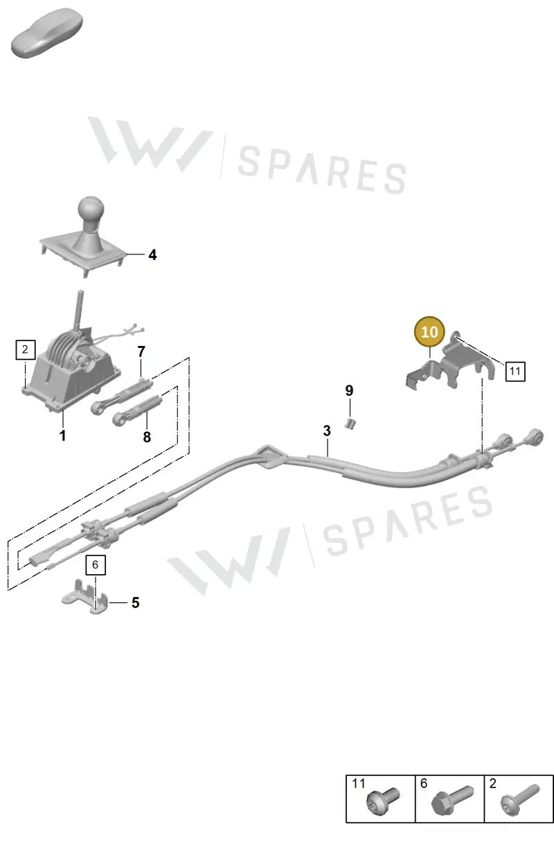 9P1301686 — Porsche 911 (2020-2022) diagram p53701000, position 10