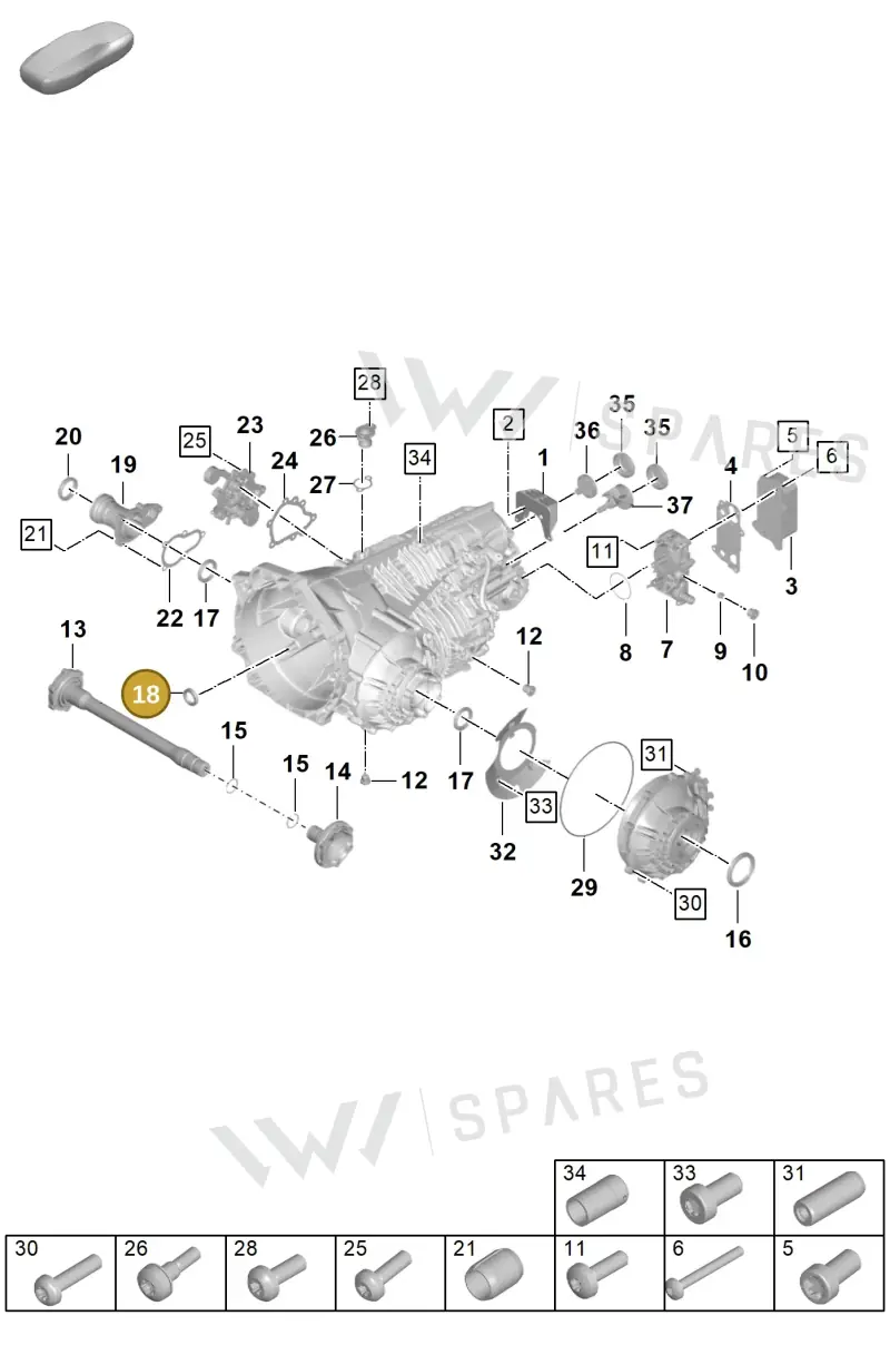9P1311189 — Porsche GT3 RS (2021-) diagram p59301100, position 18