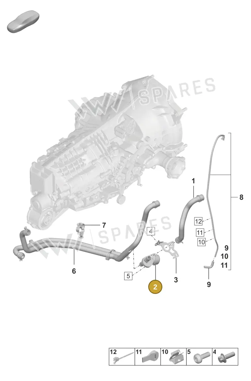9P1317233A — Porsche 992 Sport Classic (2020-) diagram p53301110, position 2