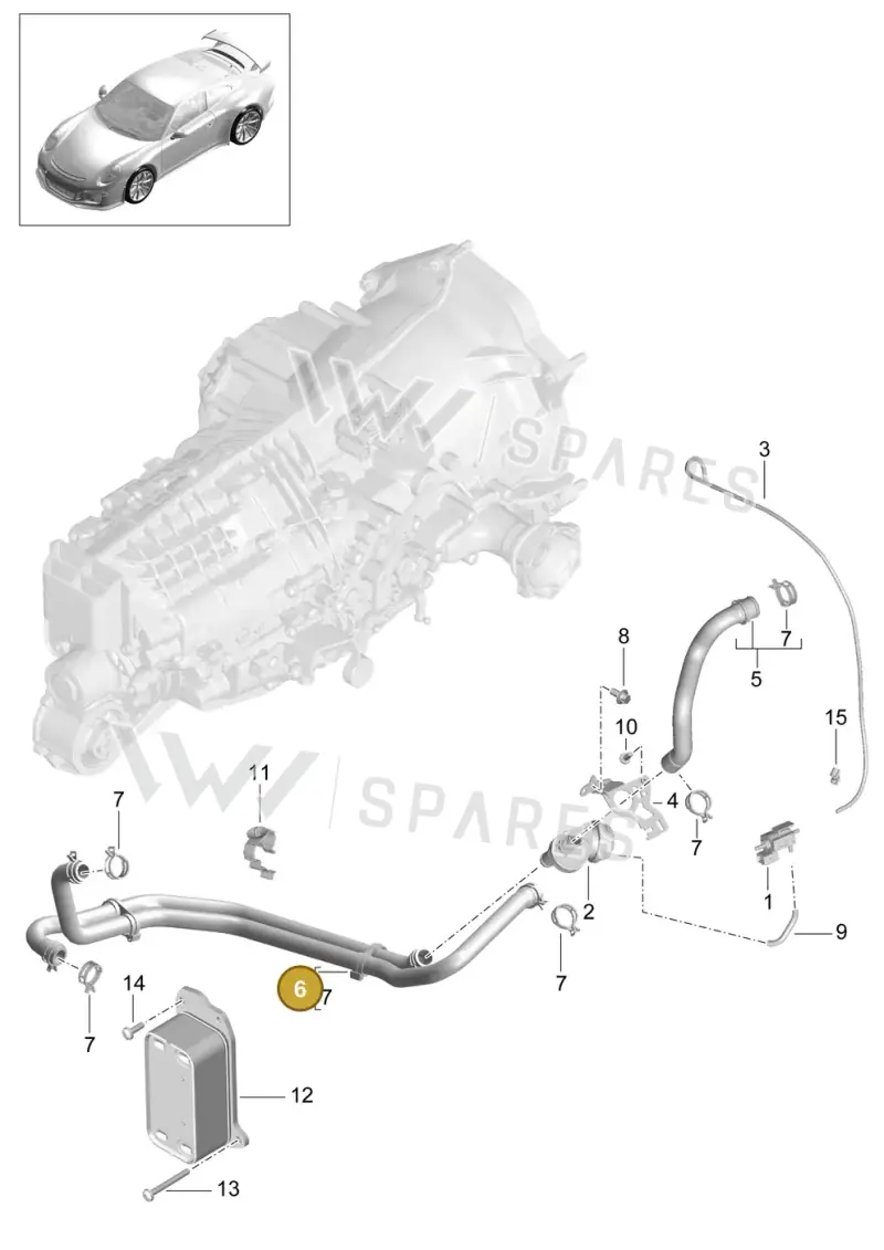 9P1317241A — Porsche 911 (2013-2020) diagram p41302015, position 6