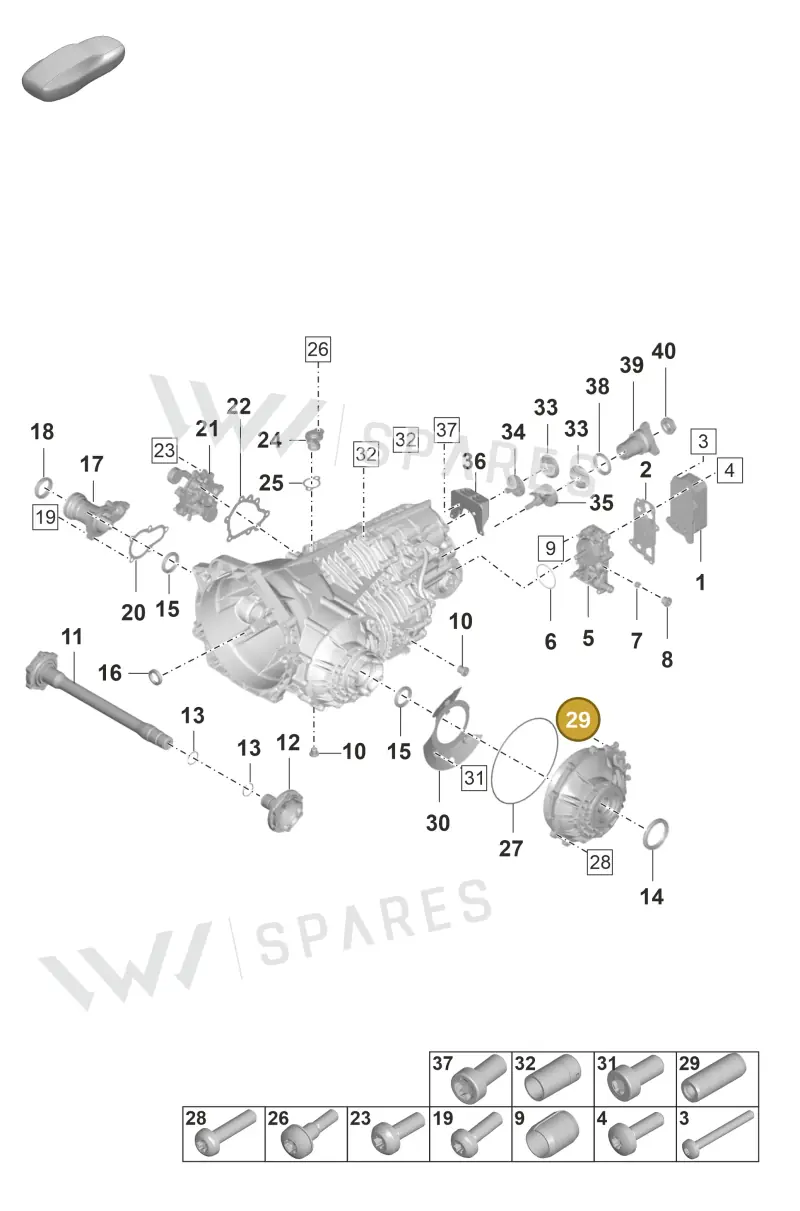 9P1321482 — Porsche 911 (2018-2024) diagram p53301100, position 29