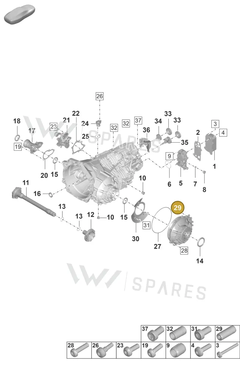9P1321482 — Porsche 911 (2020-2022) diagram p57301100, position 29