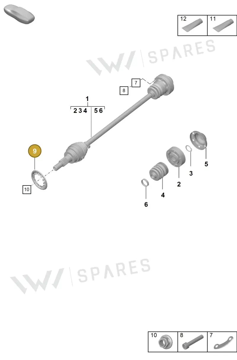 9P1407483 — Porsche 992 Carrera Coupe (2024-) diagram p57401020, position 9