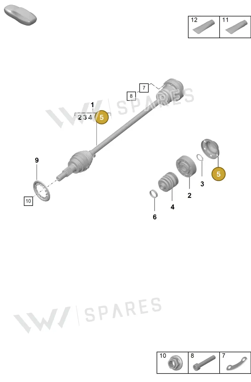 9P1407575 — Porsche 992 Carrera Coupe (2024-) diagram p57401020, position 5