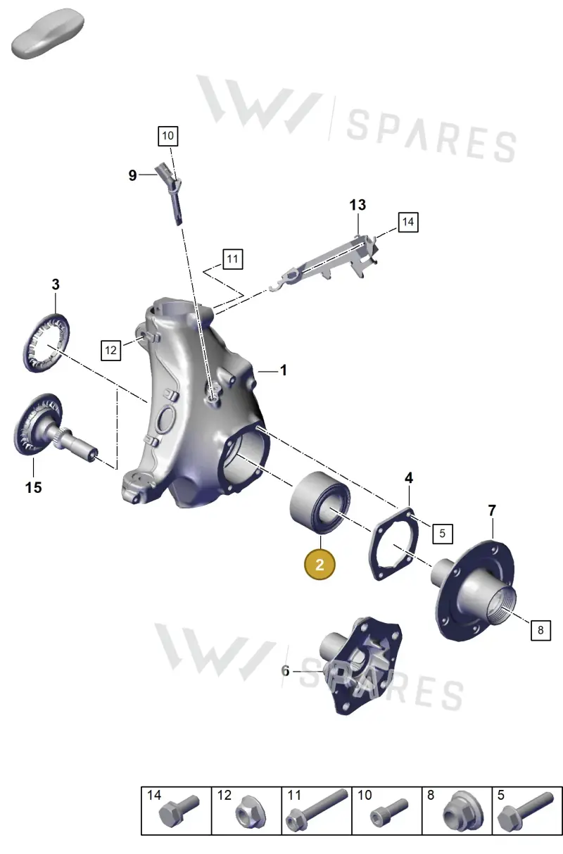 9P1407621B — Porsche 911 (2020-2022) diagram p57401005, position 2
