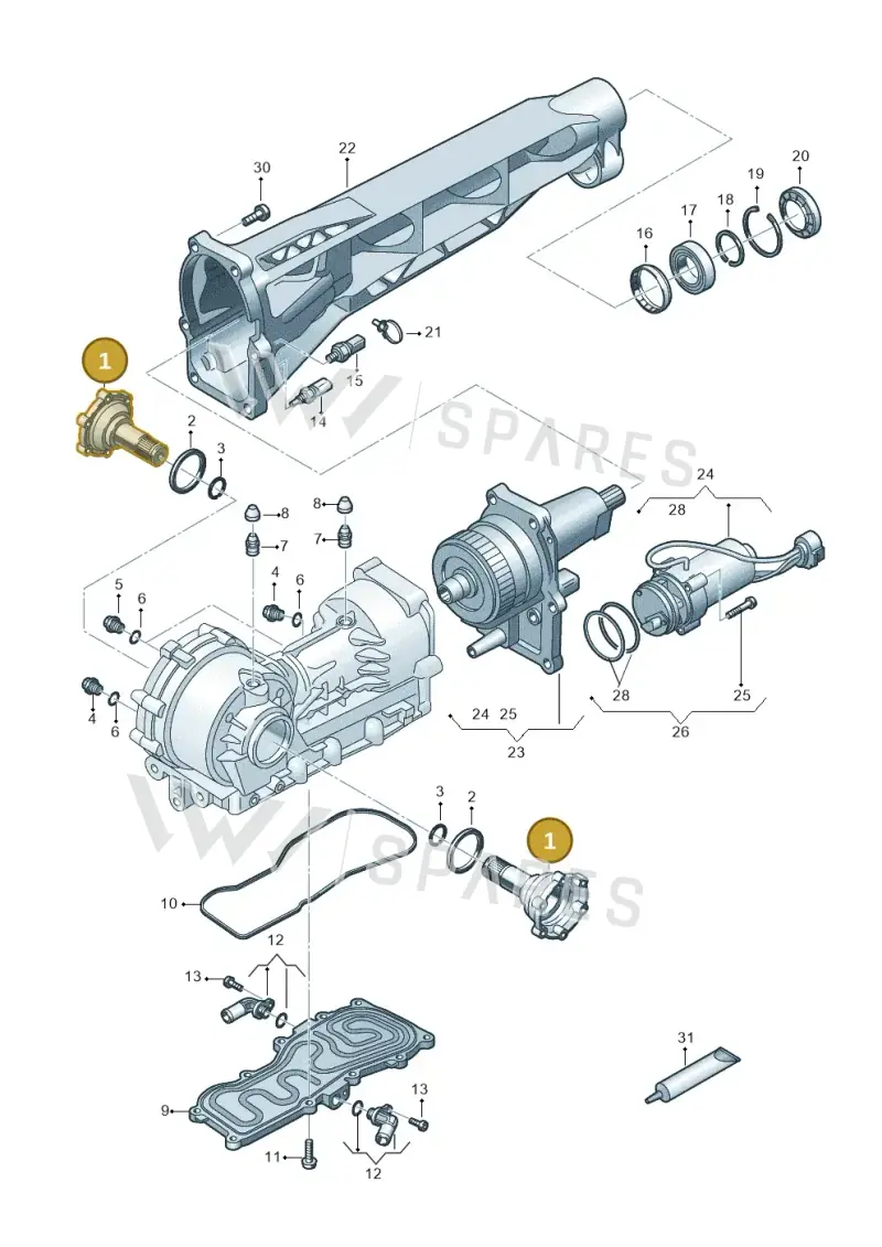 9P1409355 — Audi R8 Spyder (2015-2024) diagram 872409100, position 1