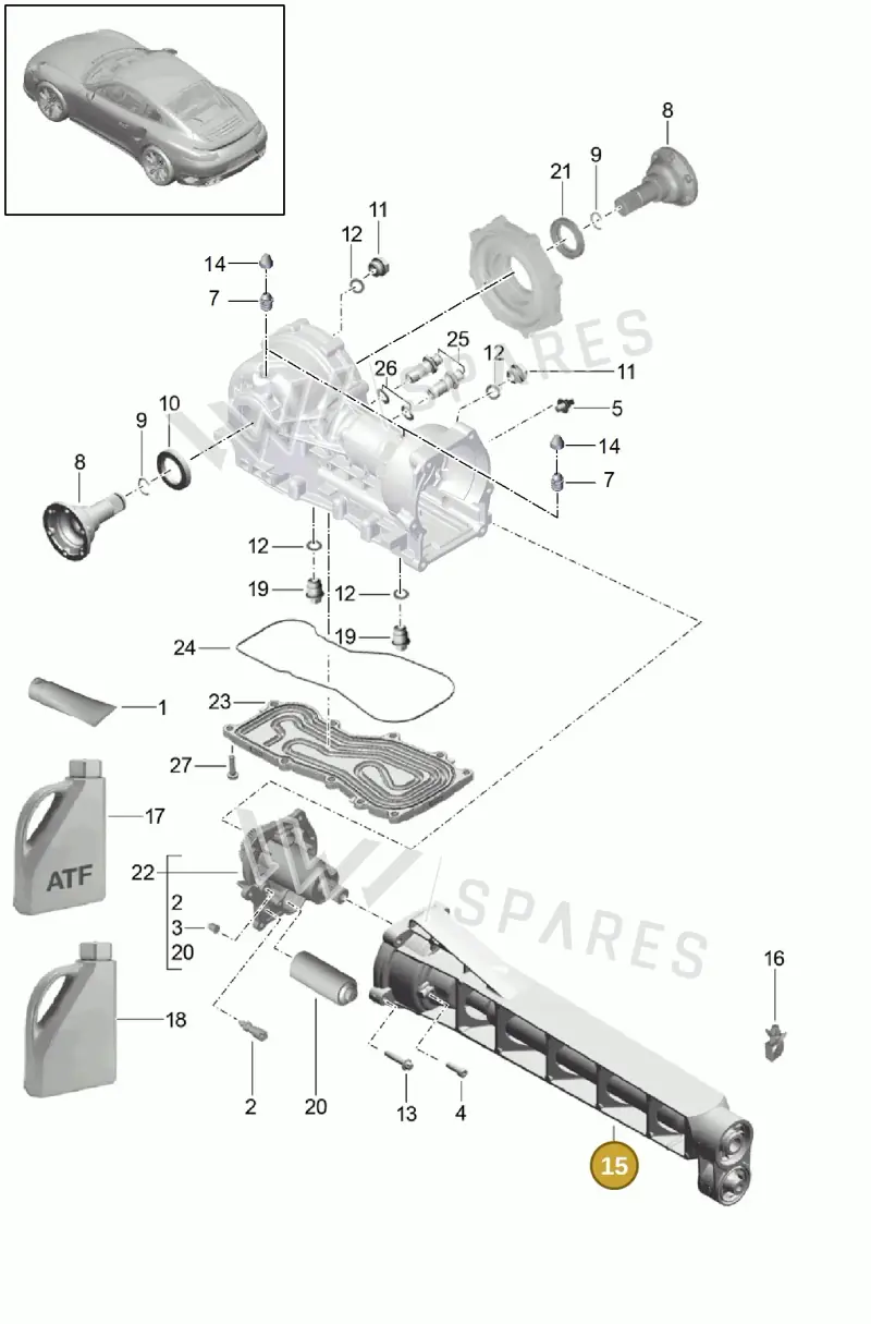 9P1409521 — Porsche 911 (2013-2020) diagram p42305015, position 15