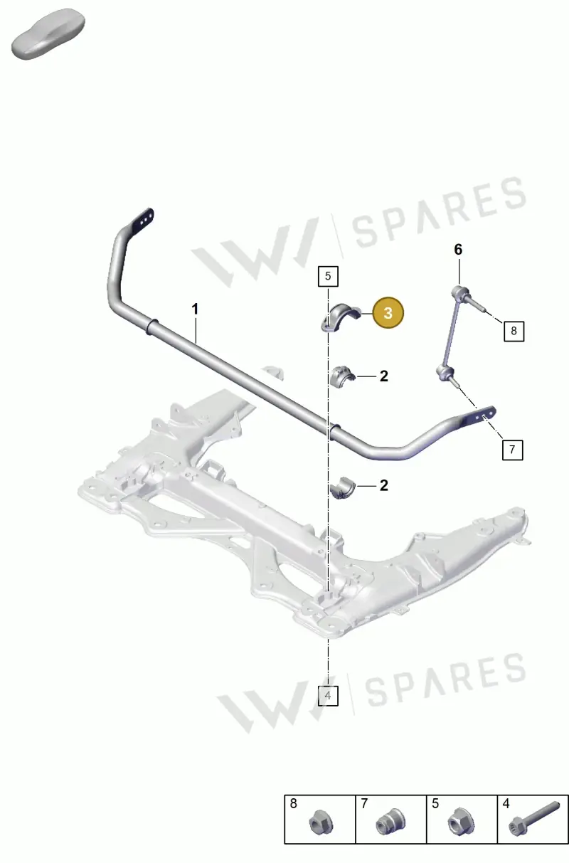 9P1411063A — Porsche Boxster Spyder (2019-2020) diagram p55402100, position 3