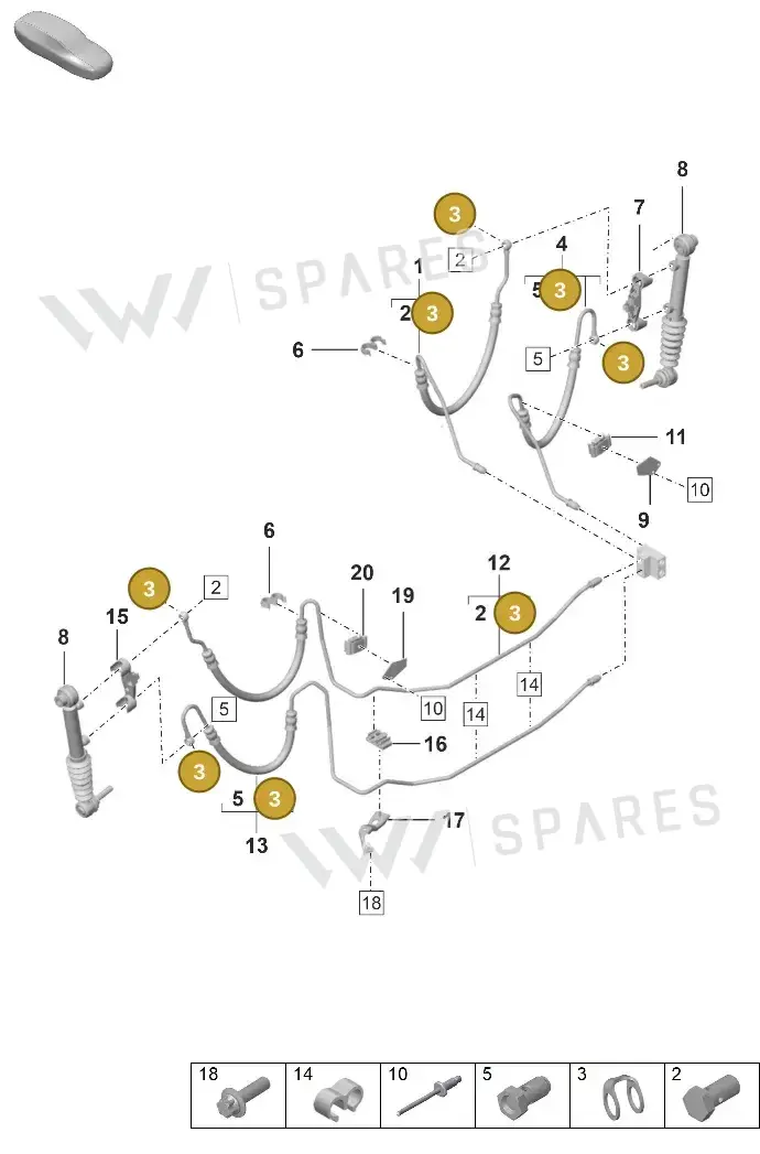 9P1411675 — Porsche 911 (2024-2025) diagram p53402120, position 3