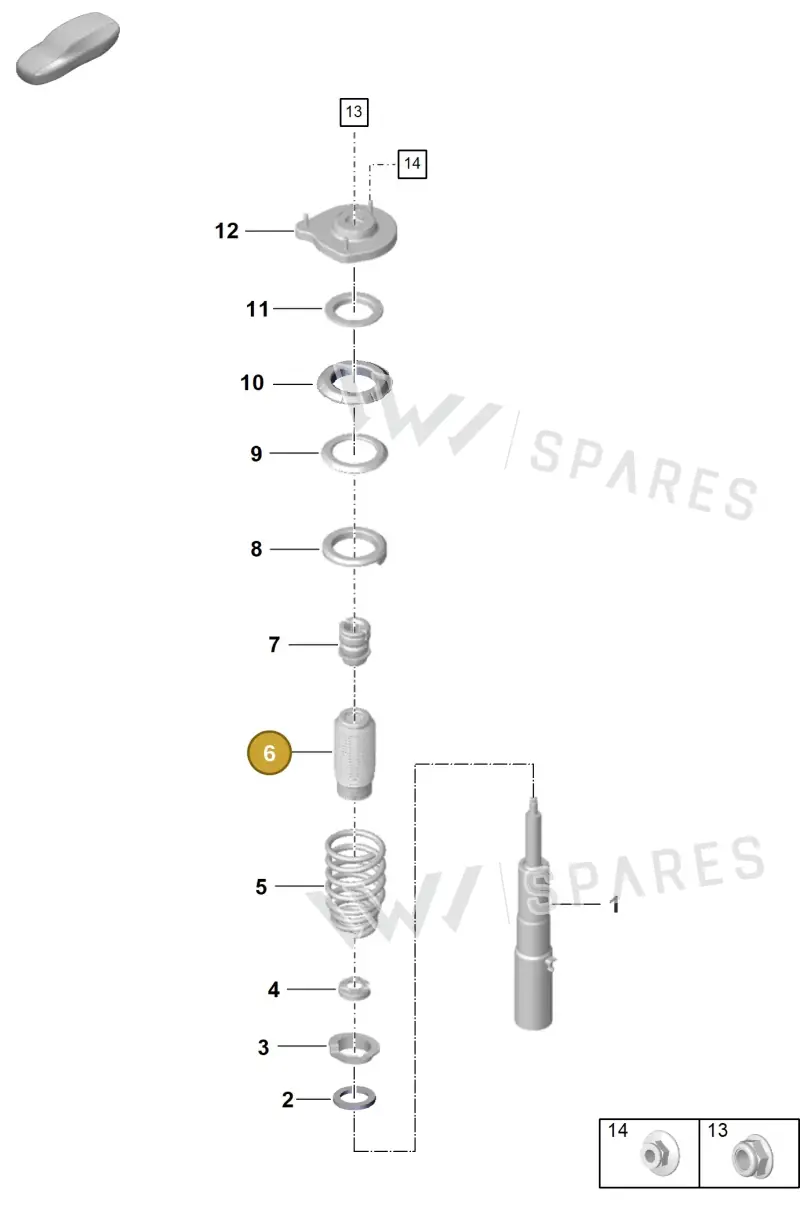 9P1412137A — Porsche 992 Carrera Coupe (2024-) diagram p57402000, position 6