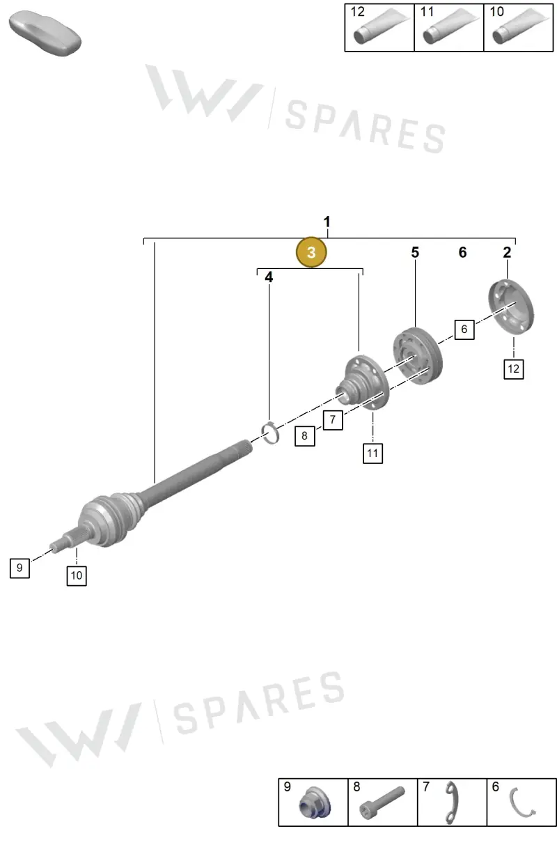 9P1501136 — Porsche 992 Sport Classic (2020-) diagram p57501100, position 3