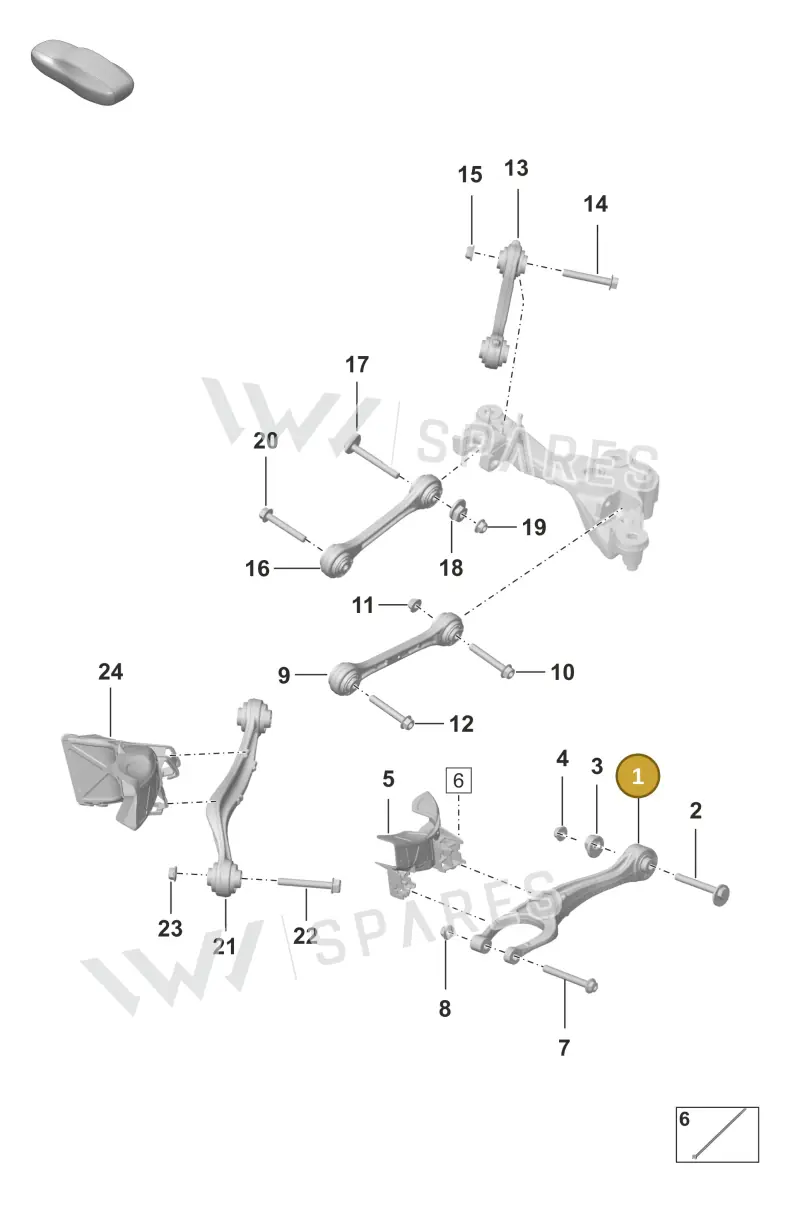 9P1505311 — Porsche 911 (2018-2024) diagram p53501010, position 1