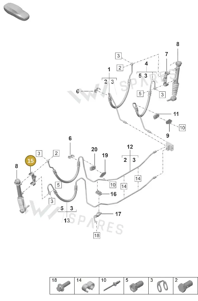 9P1511232 — Porsche 911 (2024-2025) diagram p53402120, position 15