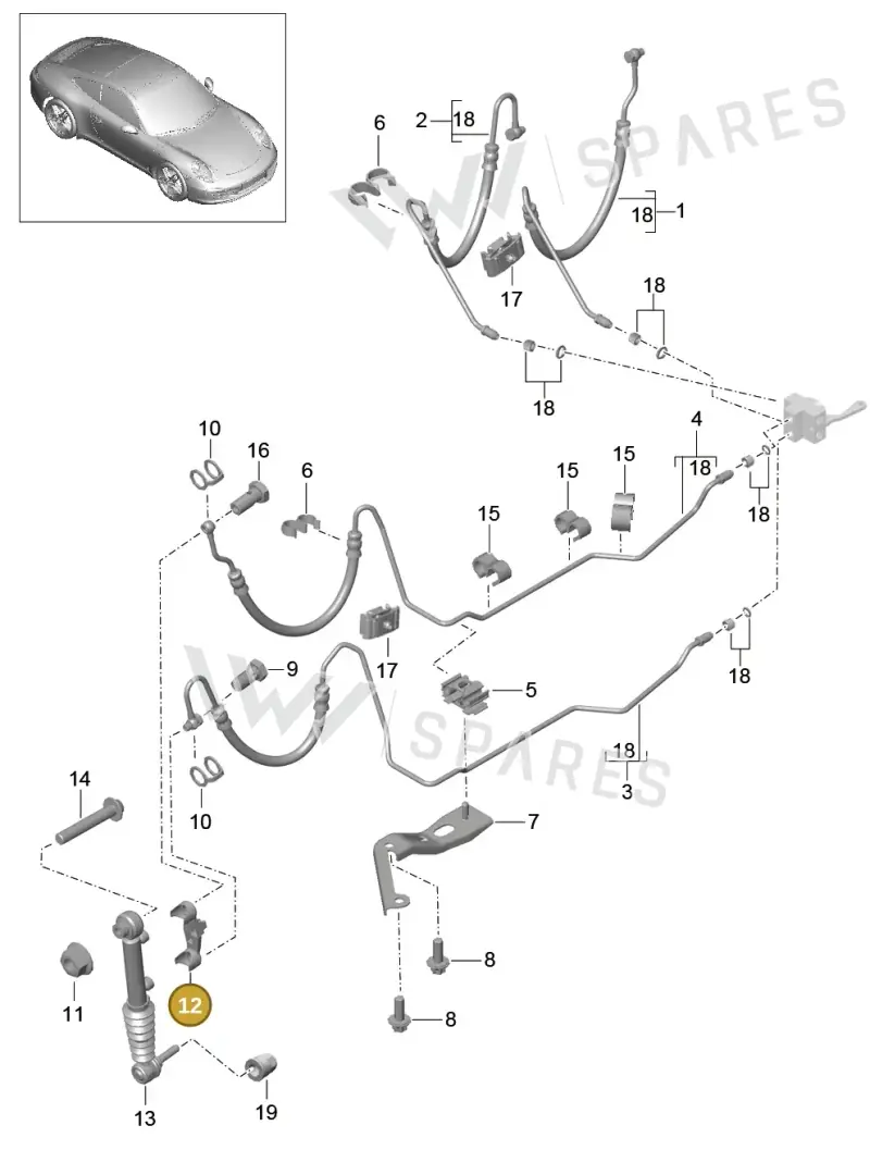 9P1511235 — Porsche 991 Carrera 4 (2011-2016) diagram p38402050, position 12
