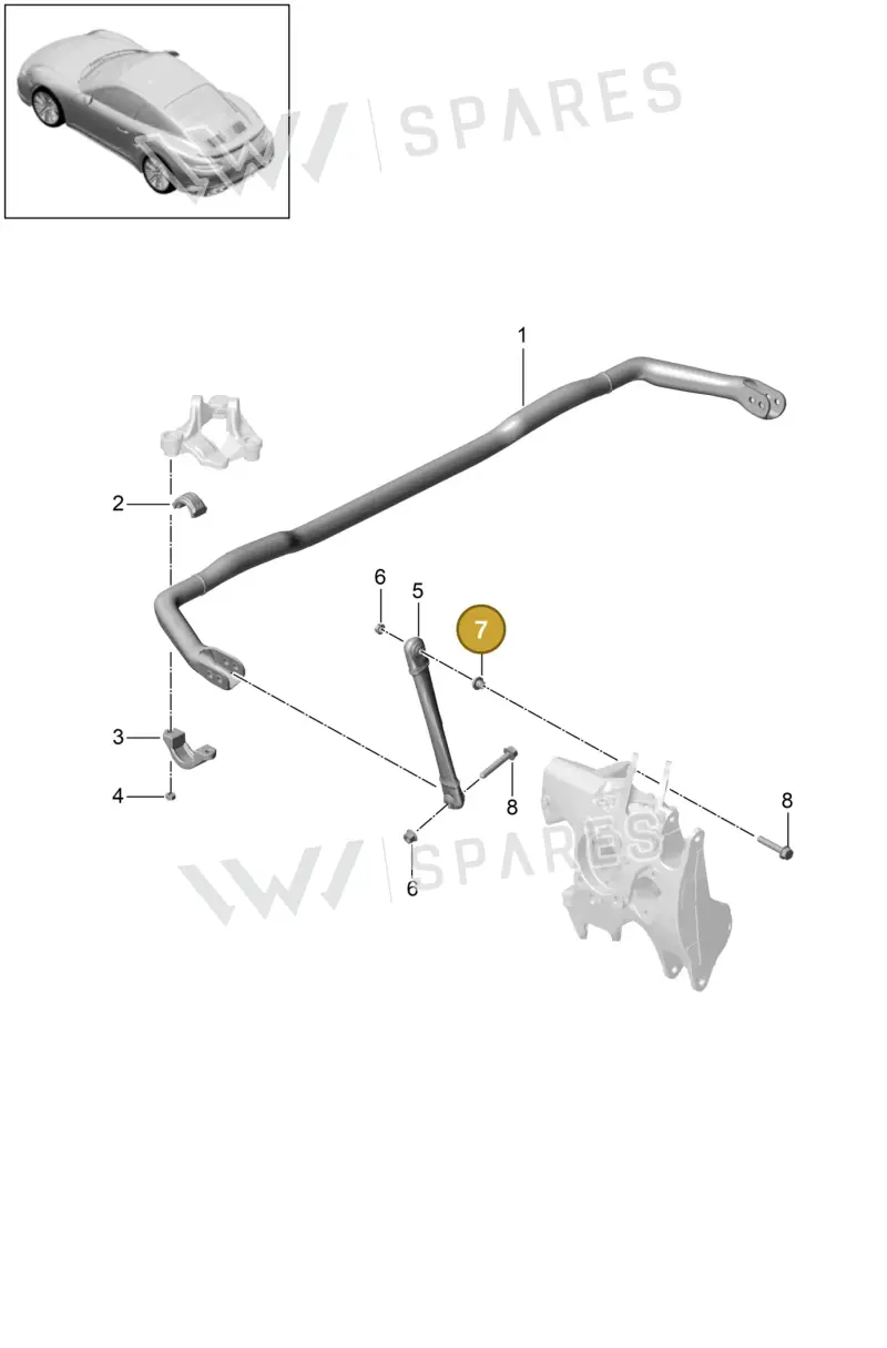 9P1511239 — Porsche GT2 RS Clubsport (2013-2020) diagram p42501012, position 7
