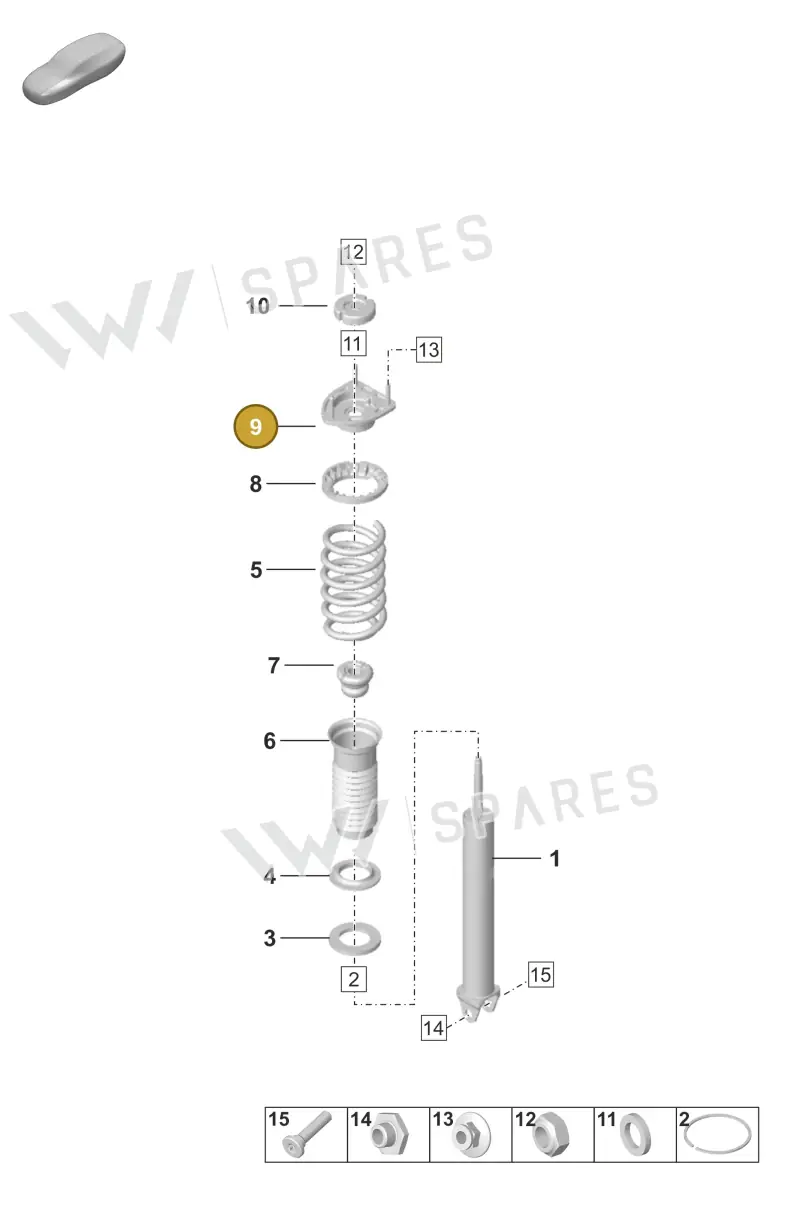 9P1513353 — Porsche 992 Sport Classic (2020-) diagram p53502000, position 9
