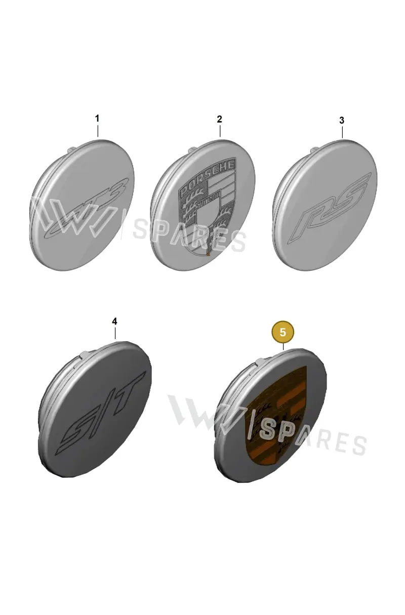 9P1601349DJE1 — Porsche 911 (2021-2022) diagram p59601800, position 5