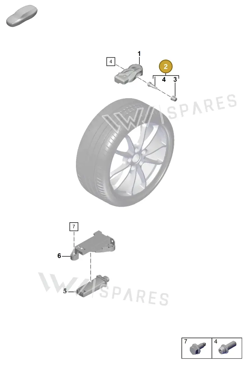 9P1601361E — Porsche Boxster Spyder (2019-2020) diagram p55601050, position 2