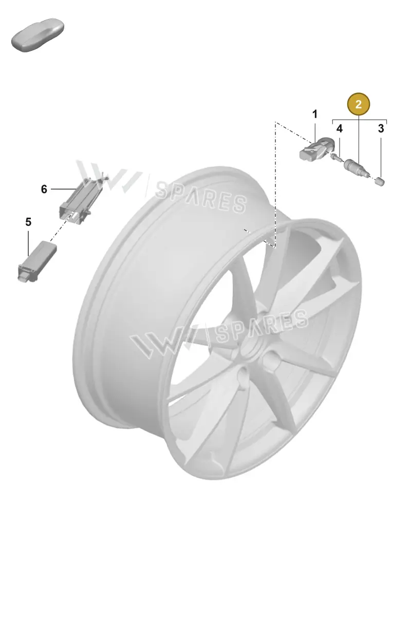 9P1601361E — Porsche 911 (2021-2022) diagram p53601050, position 2