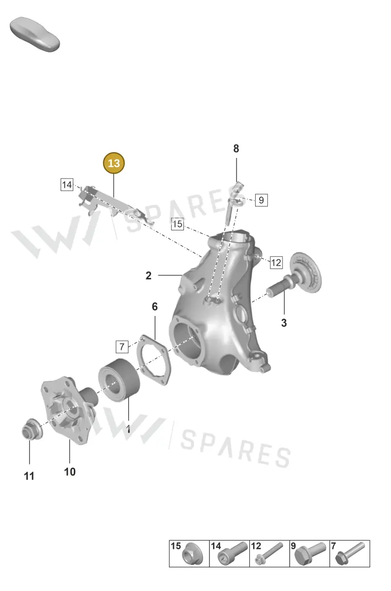9P1611845A — Porsche 992 Carrera 4 GTS (2018-2024) diagram p53401005, position 13