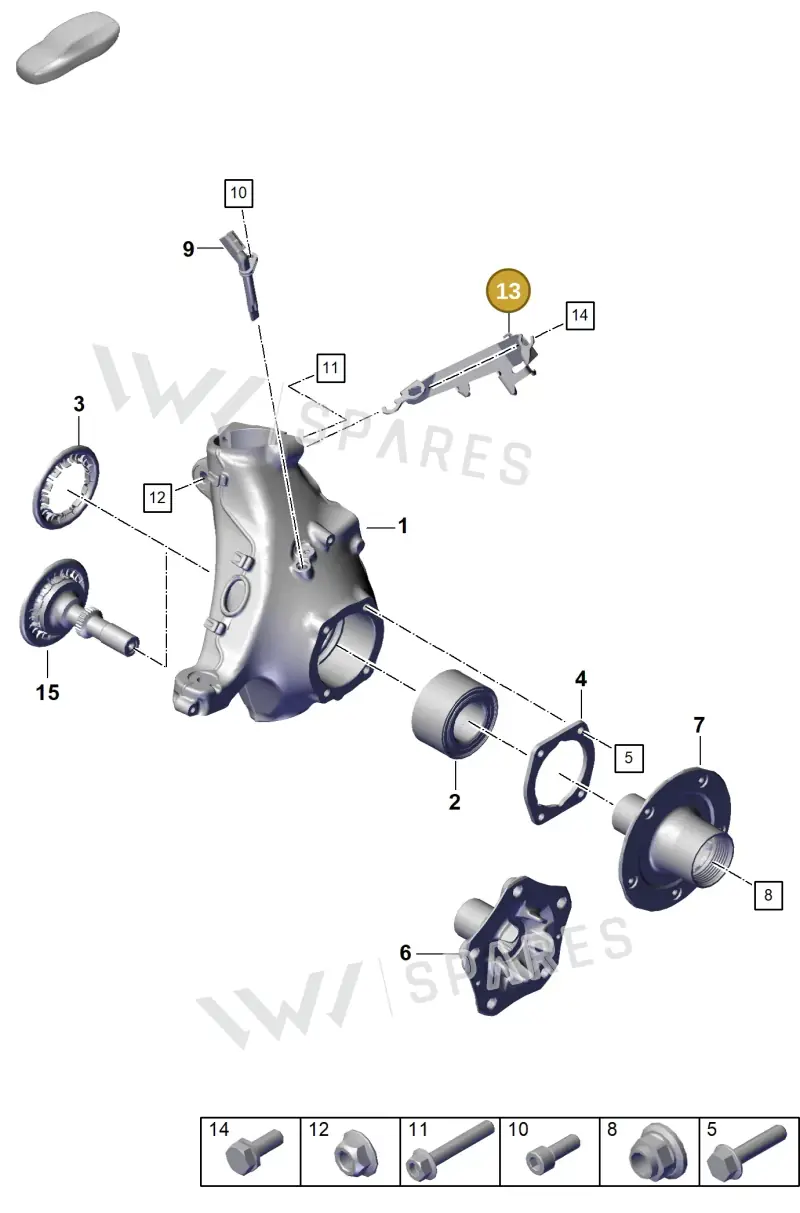 9P1611845A — Porsche 992 Sport Classic (2020-) diagram p57401005, position 13