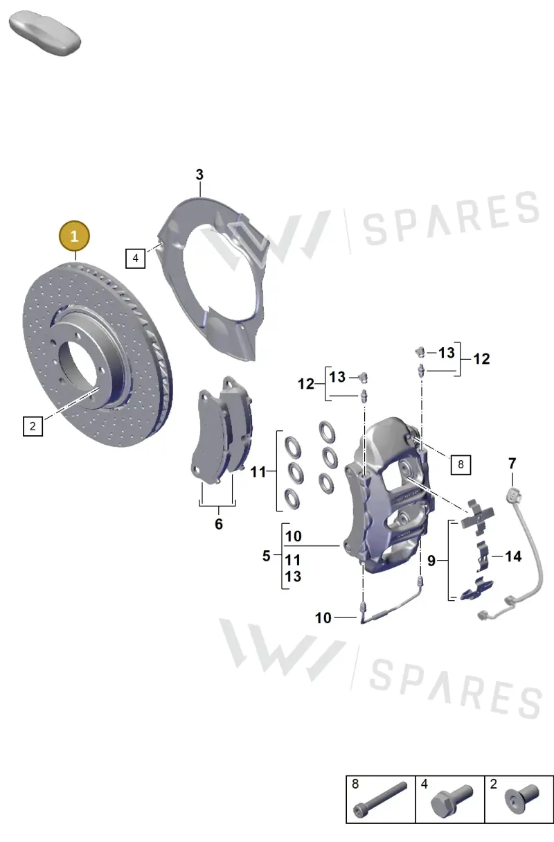9P1615301J — Porsche 911 (2024-2025) diagram p63602000, position 1