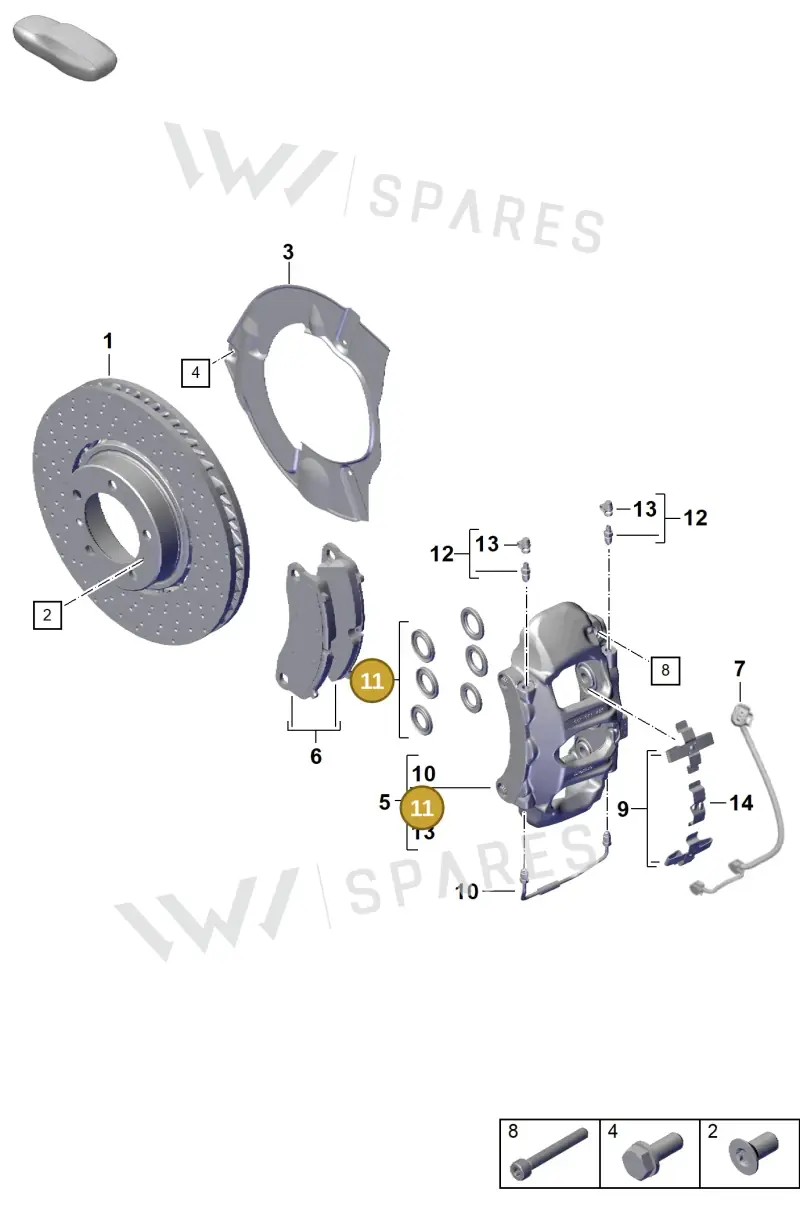 9P1698671B — Porsche 992 Carrera Coupe (2024-) diagram p63602000, position 11