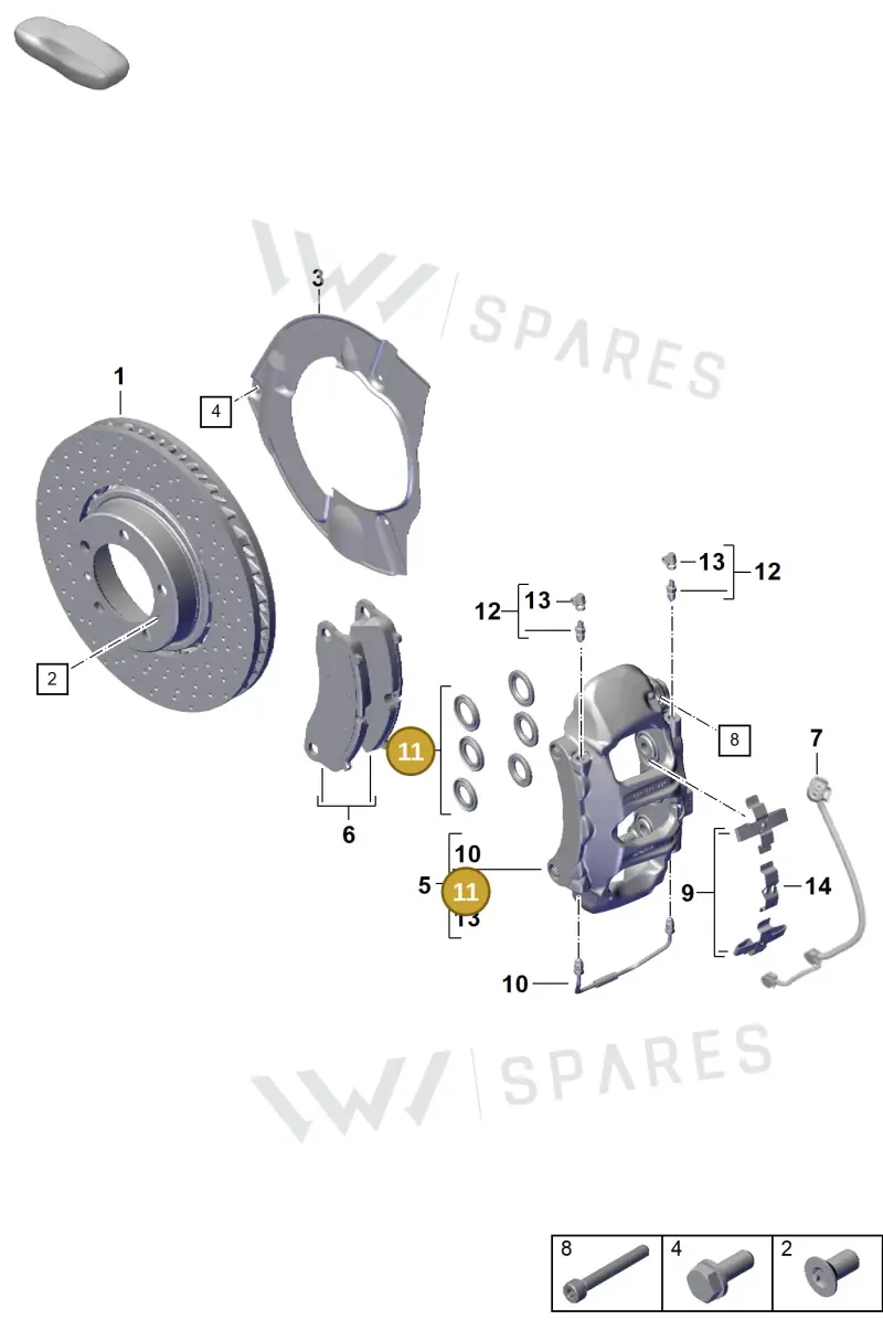 9P1698671D — Porsche 992 Carrera Coupe (2024-) diagram p63602000, position 11