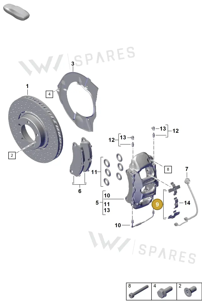 9P1698995 — Porsche 911 (2024-2025) diagram p63602000, position 9