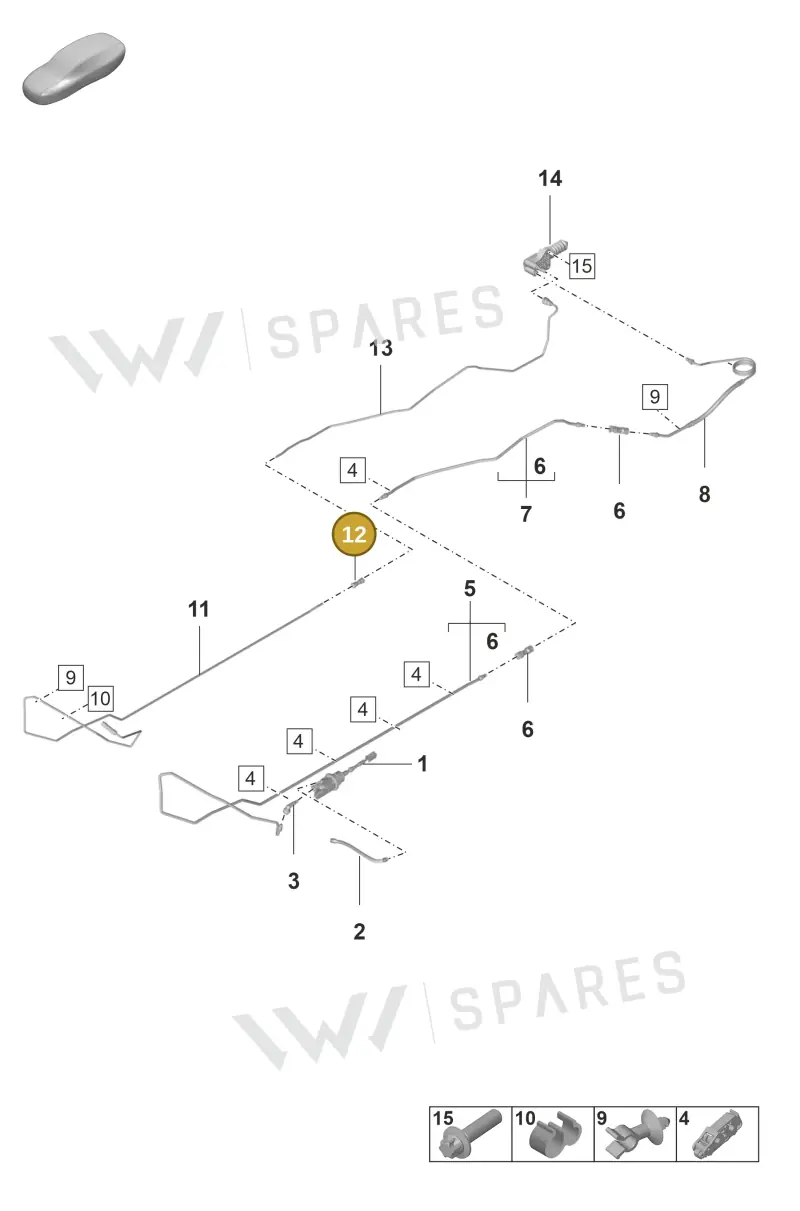 9P1721379 — Porsche 911 (2021-2022) diagram p59703000, position 12