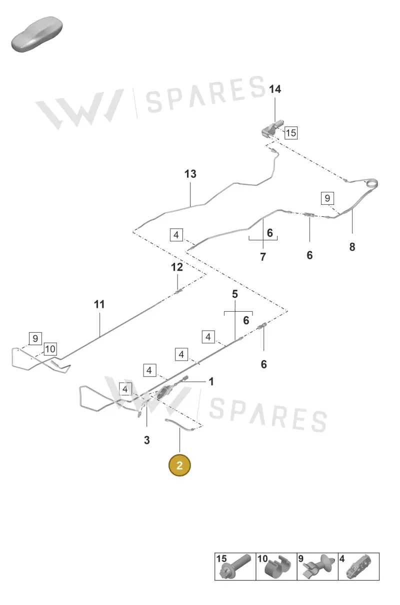 9P1721433 — Porsche 911 (2021-2022) diagram p59703000, position 2
