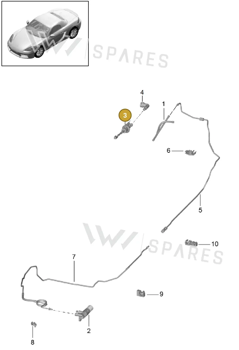 9P1721639 — Porsche Boxster (2016-2019) diagram p48702008, position 3