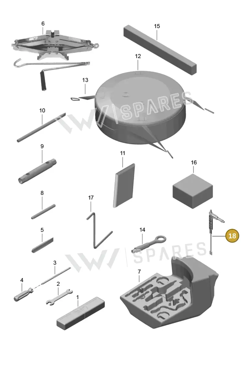 9P1825381 — Porsche 911 (2016-2019) diagram p47001000, position 18