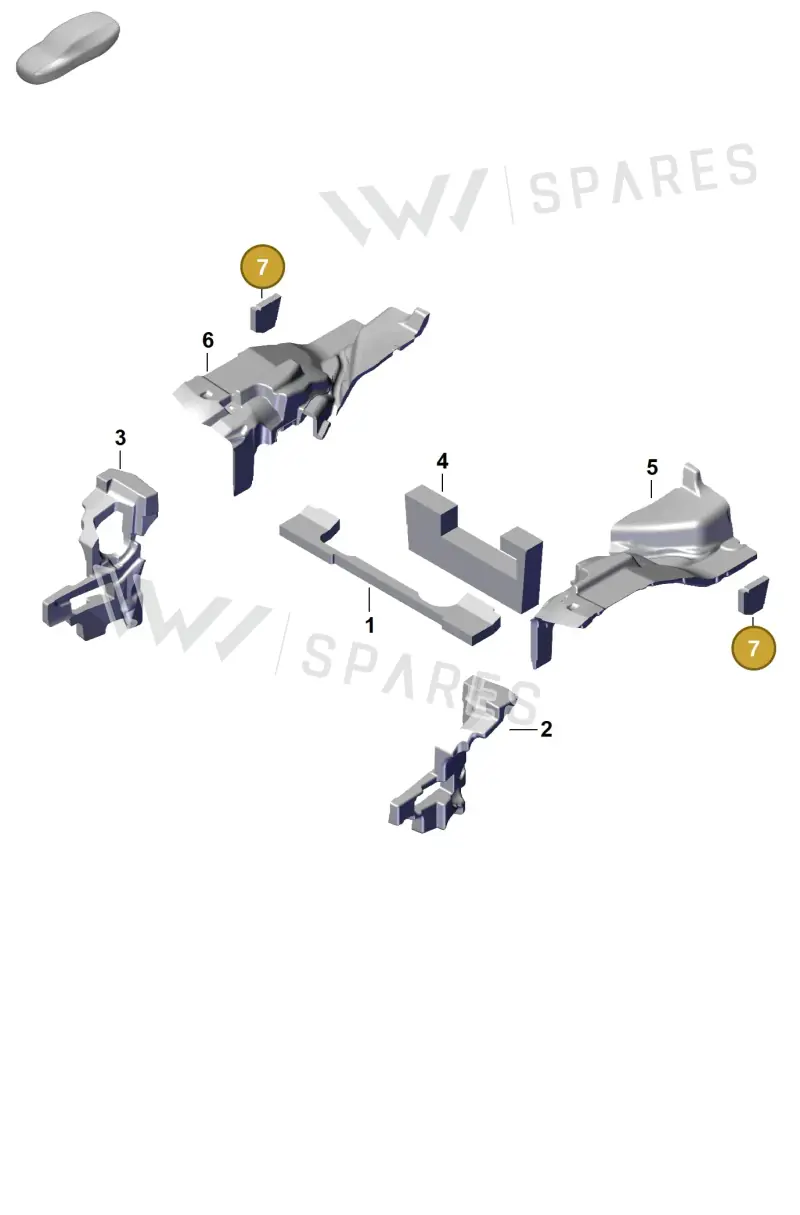 9P1825469 — Porsche 911 (2024-2025) diagram p63807450, position 7