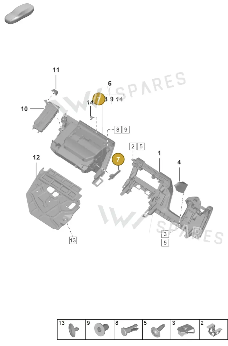 9P1857483 — Porsche 911 (2024-2025) diagram p63809100, position 7
