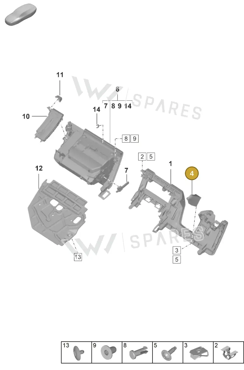 9P1858509 — Porsche 911 (2024-2025) diagram p63809100, position 4