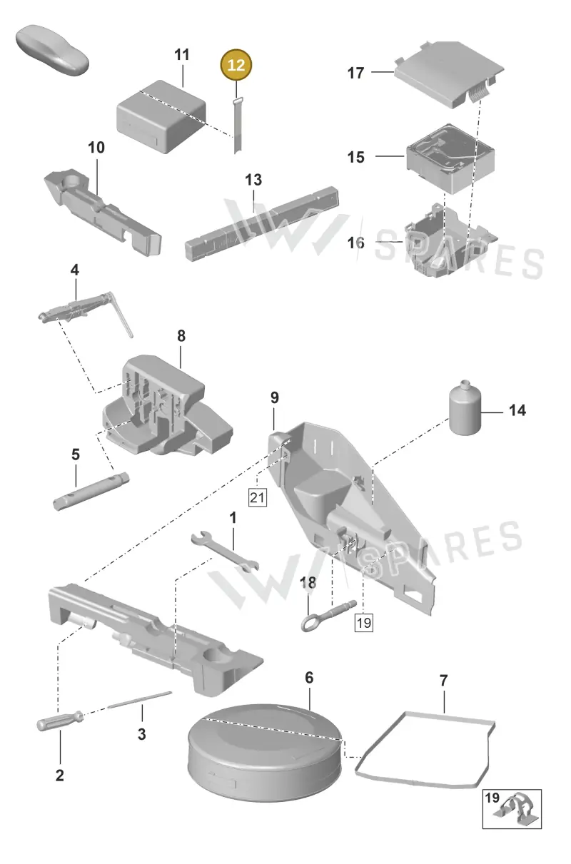 9P1860273A — Porsche 911 (2021-2022) diagram p59001000, position 12