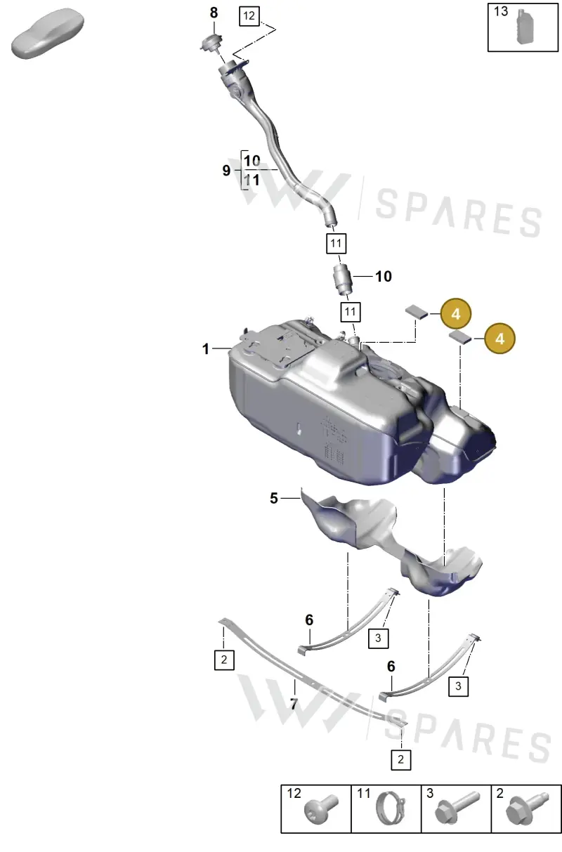 9P1864714 — Porsche 992 Carrera Coupe (2024-) diagram p63201000, position 4
