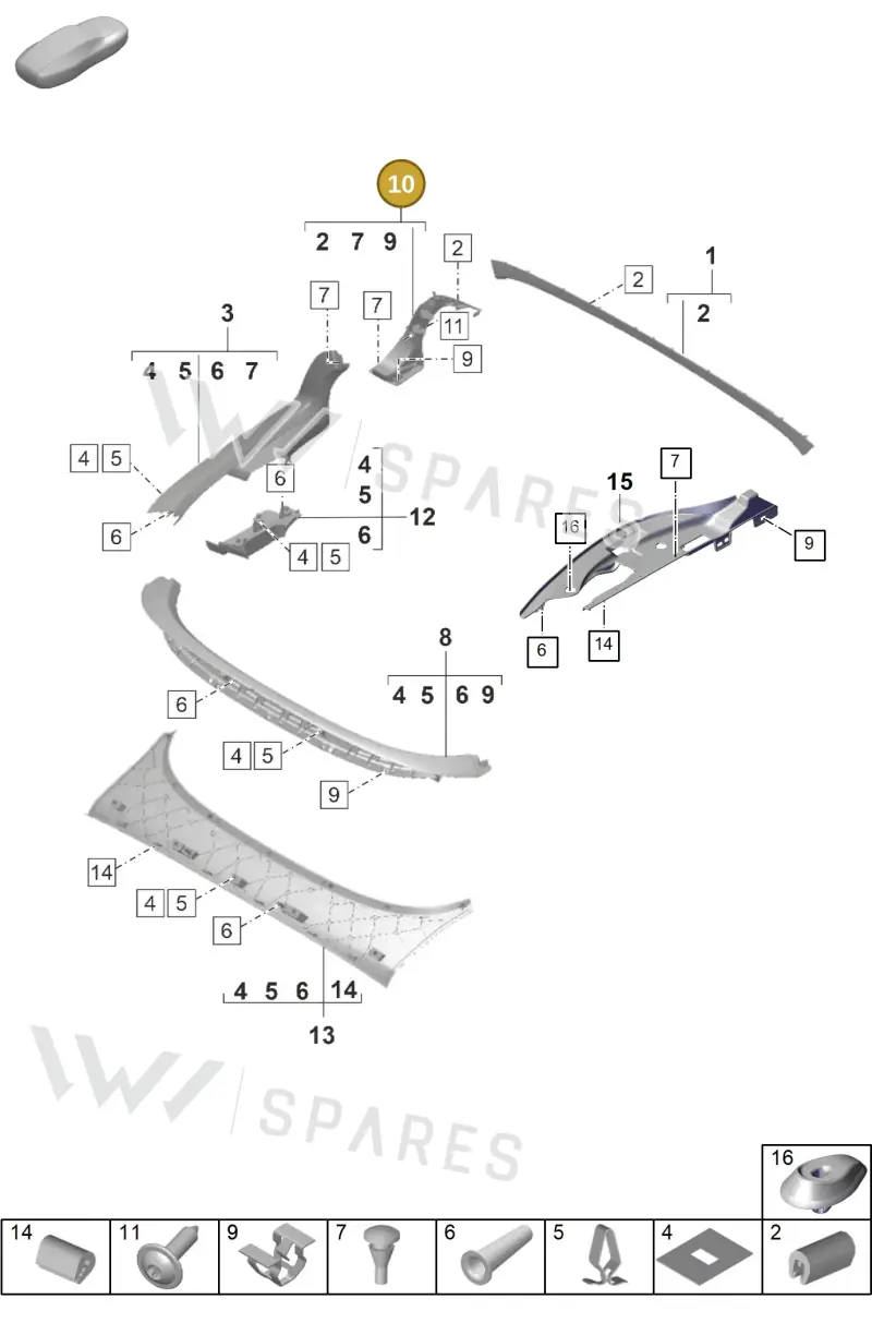 9P18678295Q0 — Porsche 992 Carrera Coupe (2024-) diagram p53807450, position 10
