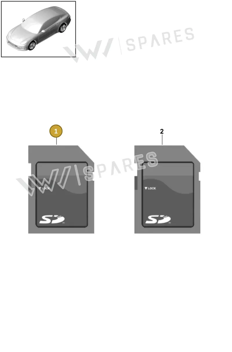 9P1909000CQ — Porsche Panamera (2020-2023) diagram p49911010, position 1