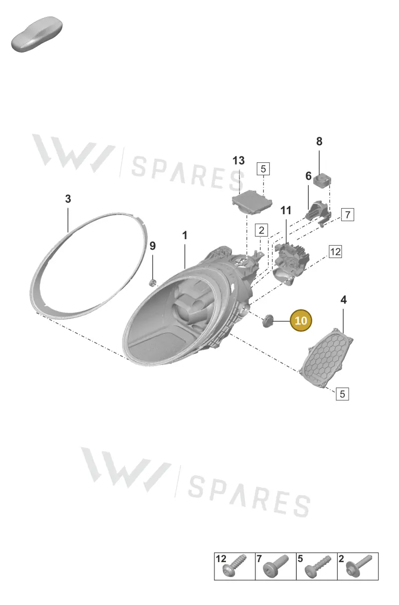9P1941730 — Porsche 911 (2018-2024) diagram p53905000, position 10