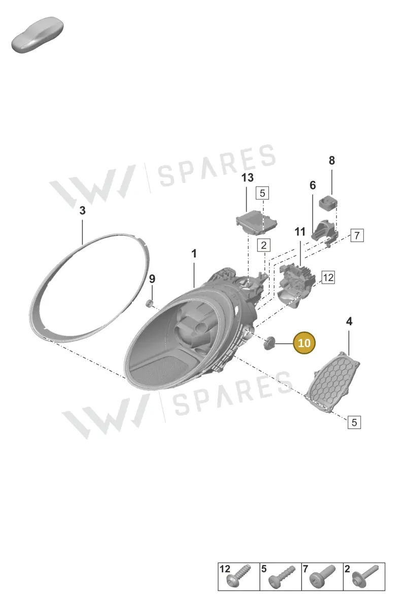 9P1941730 — Porsche 911 (2020-2022) diagram p53905010, position 10