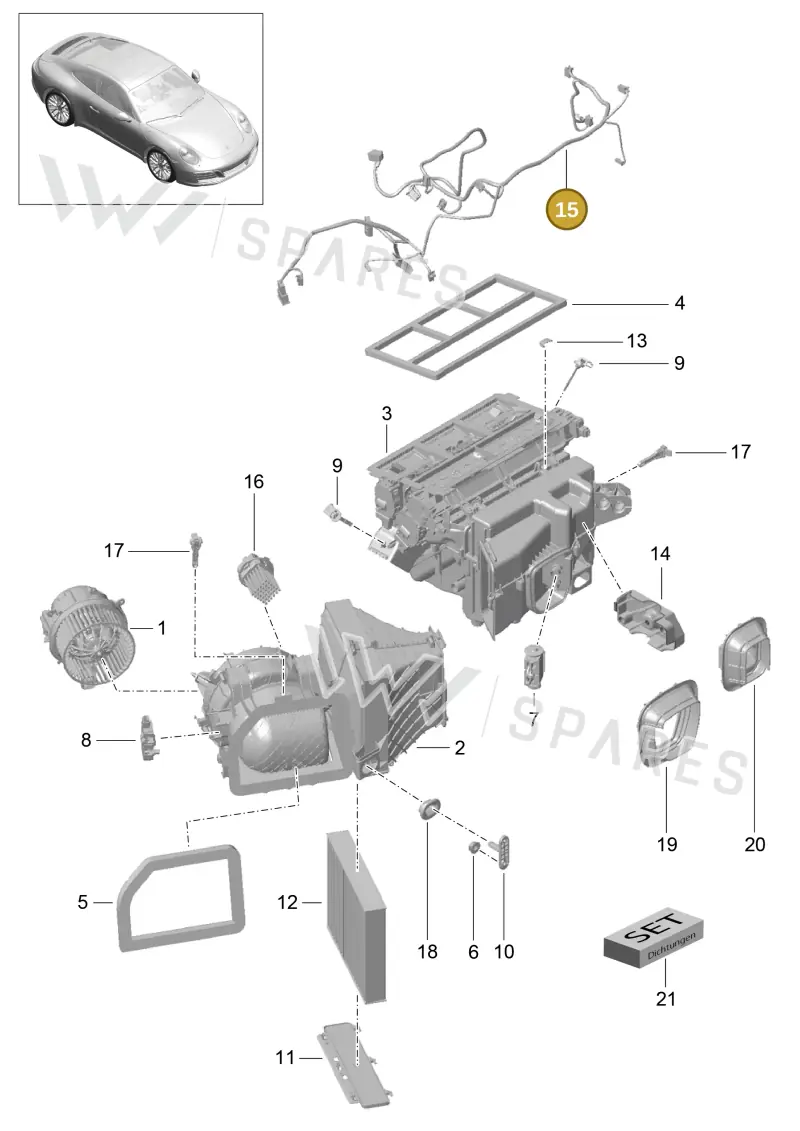 9P3971565 — Porsche 911 (2016-2019) diagram p47813010, position 15