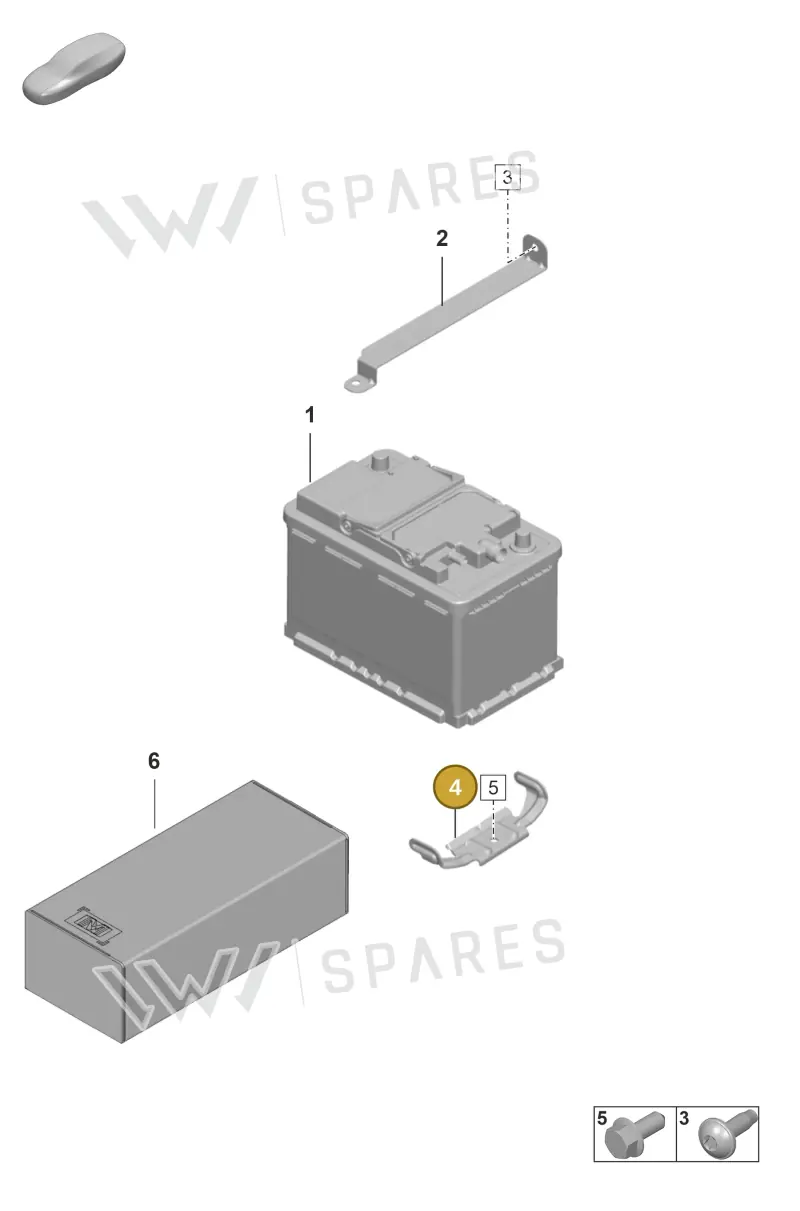 9P4915345 — Porsche GT3 RS (2021-) diagram p59902060, position 4