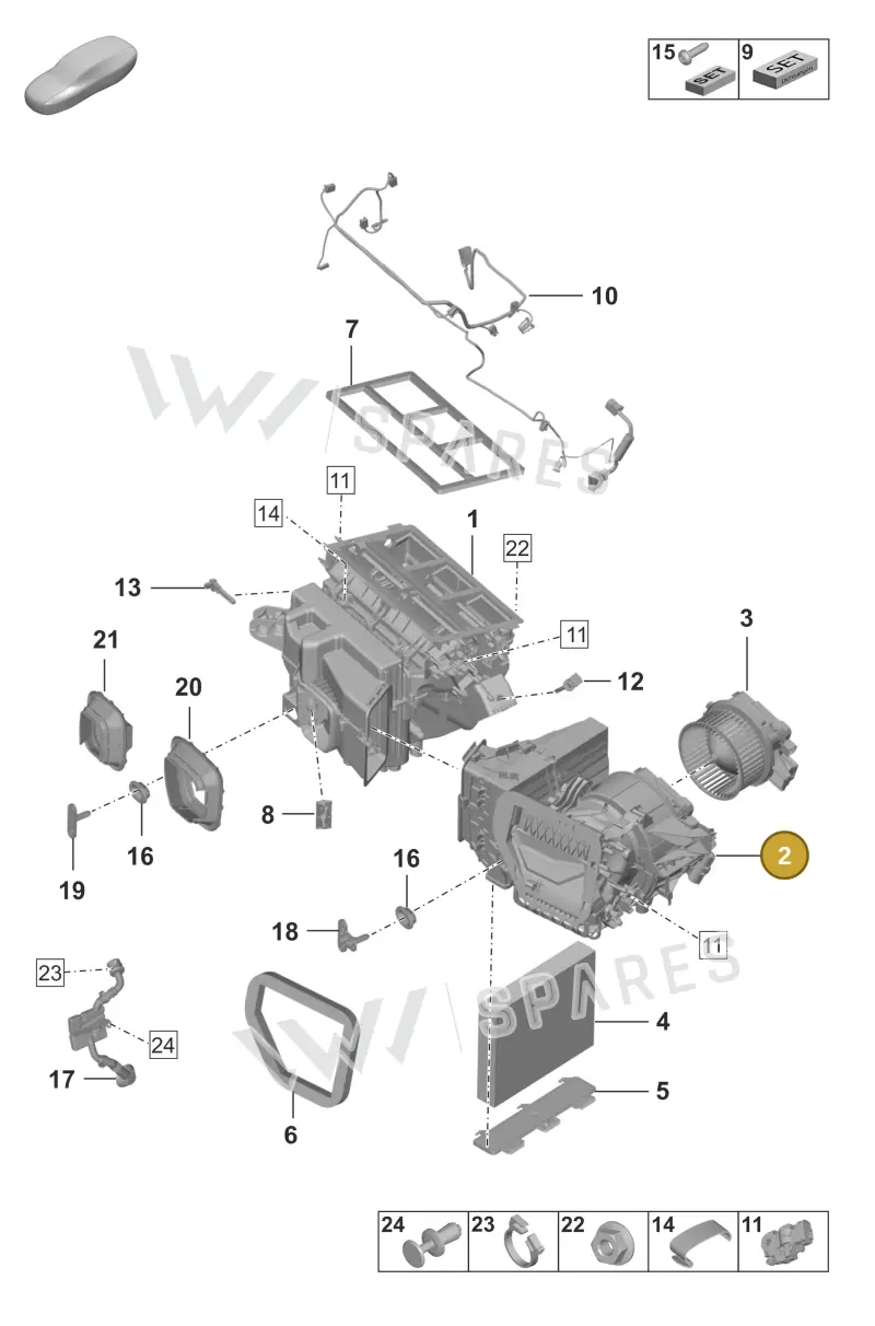 9P5820021 — Porsche 911 (2021-2022) diagram p53814000, position 2