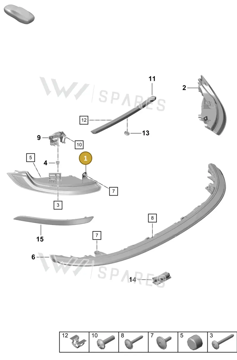9P5945091C — Porsche 911 (2020-2022) diagram p57905050, position 1