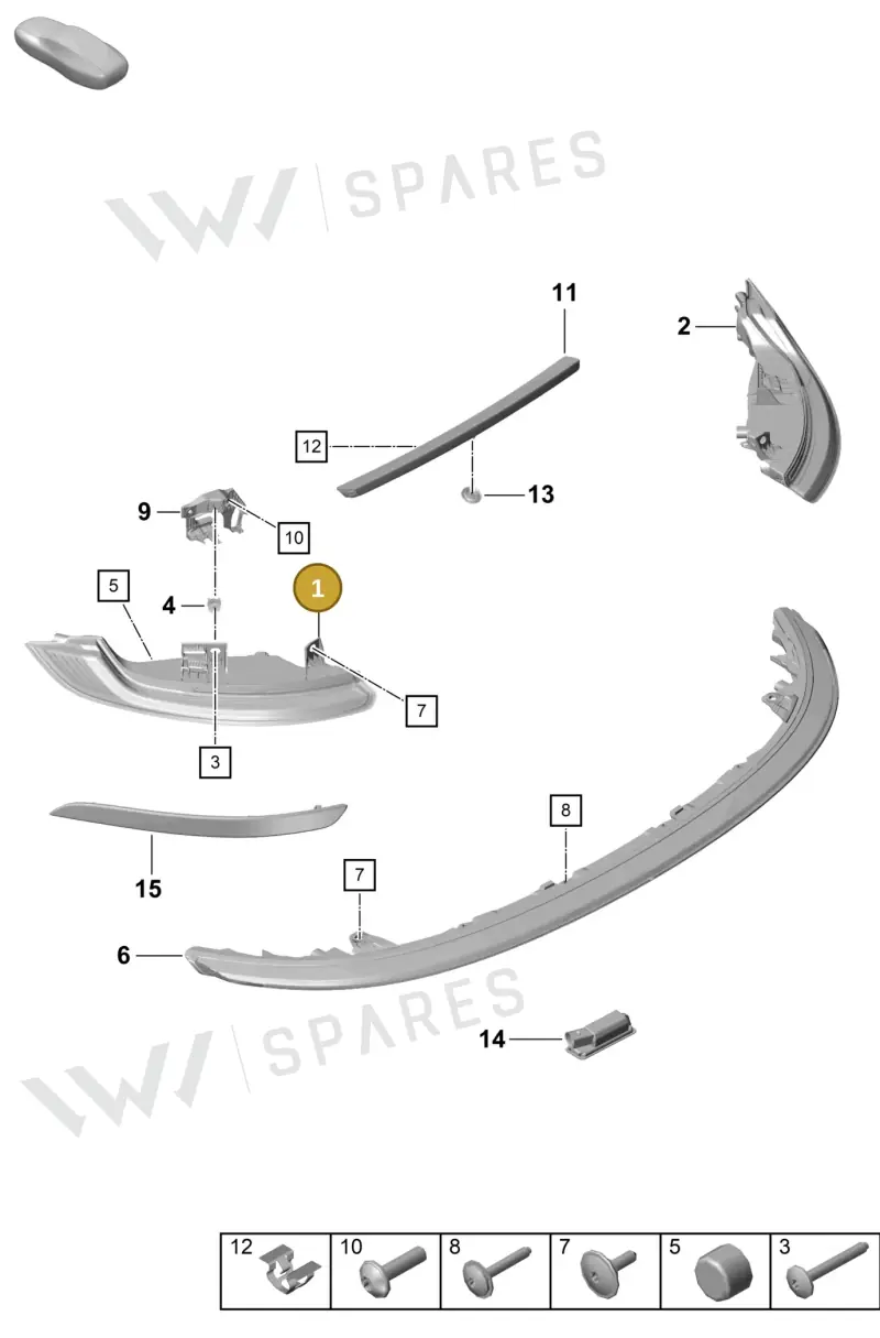 9P5945207B — Porsche 992 Sport Classic (2020-) diagram p57905050, position 1