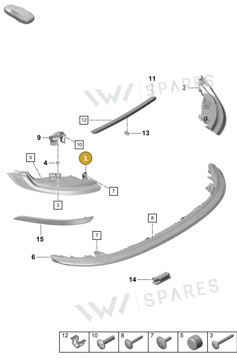 9P5945207C — Porsche 911 (2020-2022) diagram p57905050, position 1